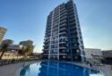 Kızkalesinde Havuz Manzaralı 1+1 Sıfır Daire
